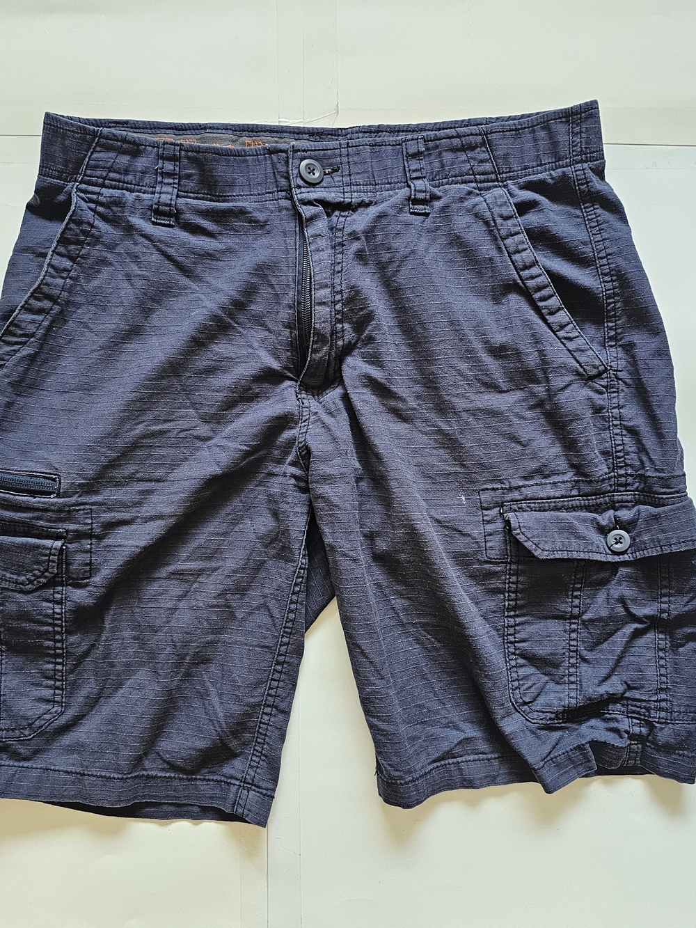 Men's Cargo Shorts in Deep Navy — Utility Pocket Design
